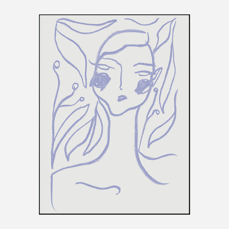 Gaia Lilac Art Print Gaia Lilac Art Print
