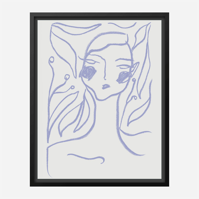 Gaia Lilac Art Print Gaia Lilac Art Print