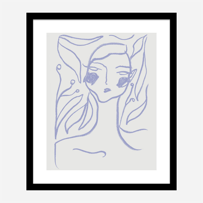Gaia Lilac Art Print Gaia Lilac Art Print