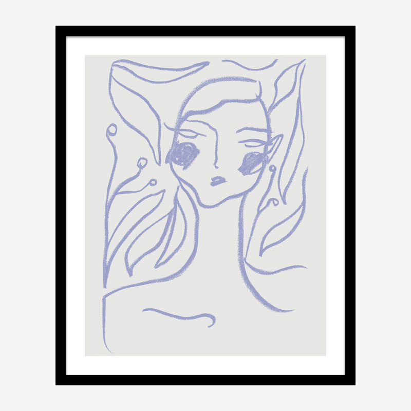 Gaia Lilac Art Print Gaia Lilac Art Print