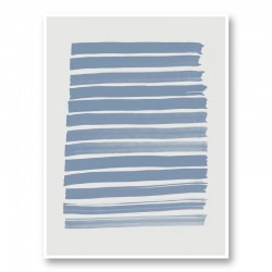 Blue Strokes Art Print