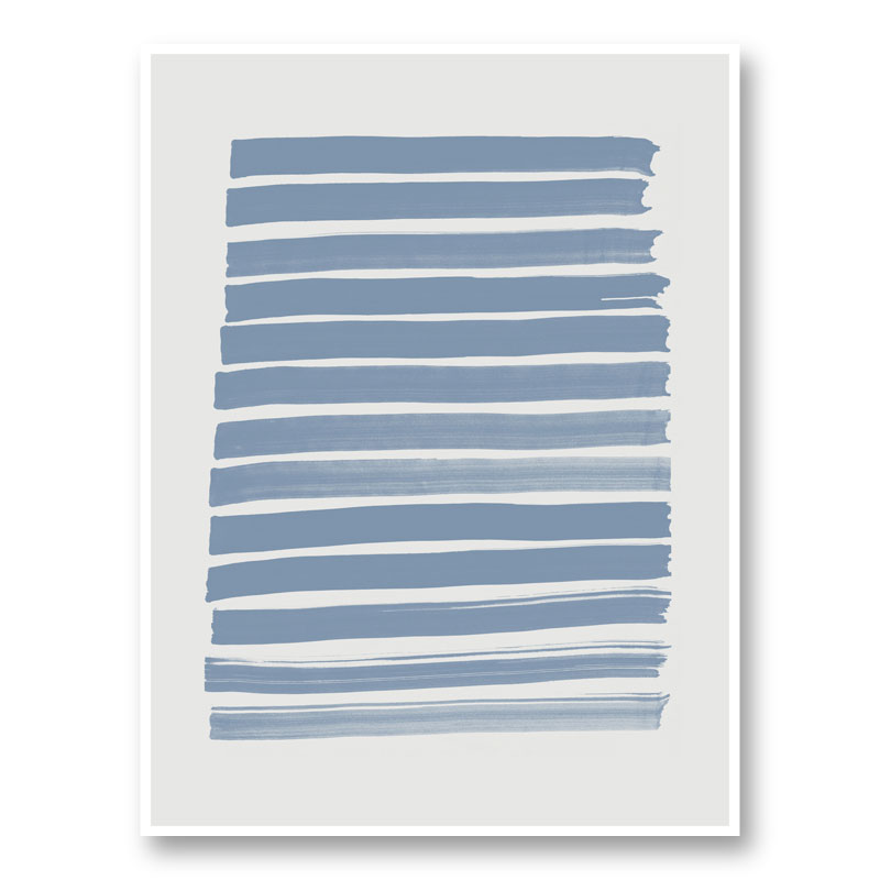 Blue Strokes Art Print Blue Strokes Art Print
