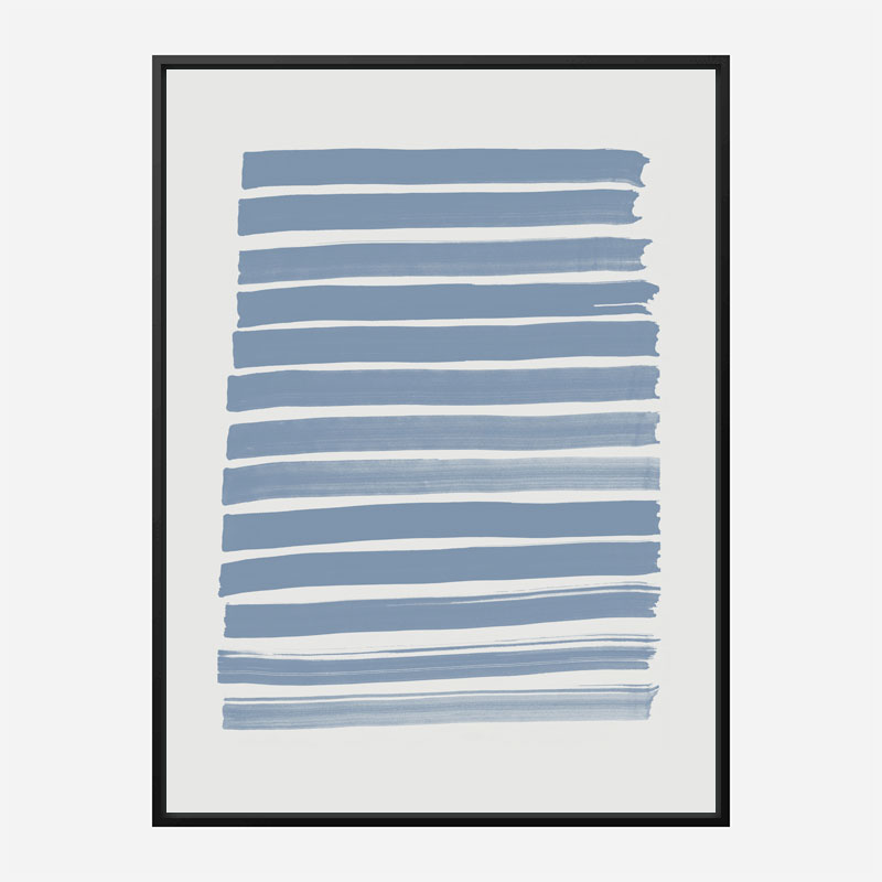 Blue Strokes Art Print