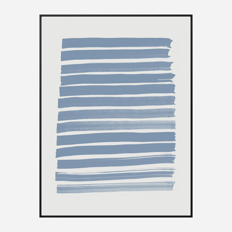 Blue Strokes Art Print Blue Strokes Art Print