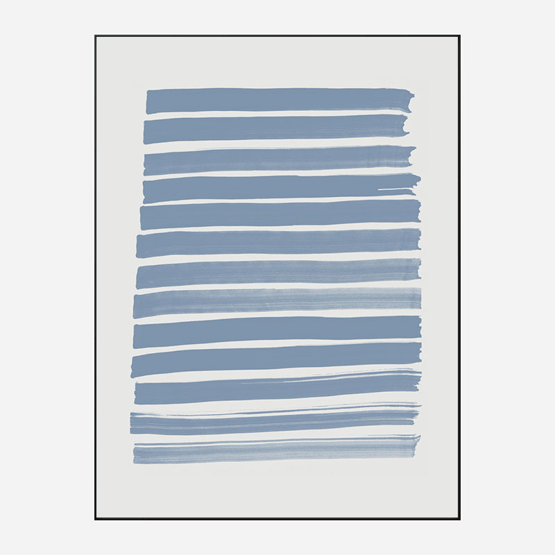 Blue Strokes Art Print