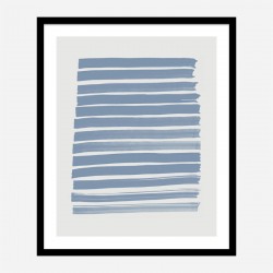 Blue Strokes Art Print