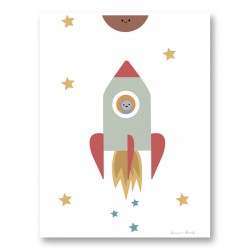 Solar Rocket Art Print