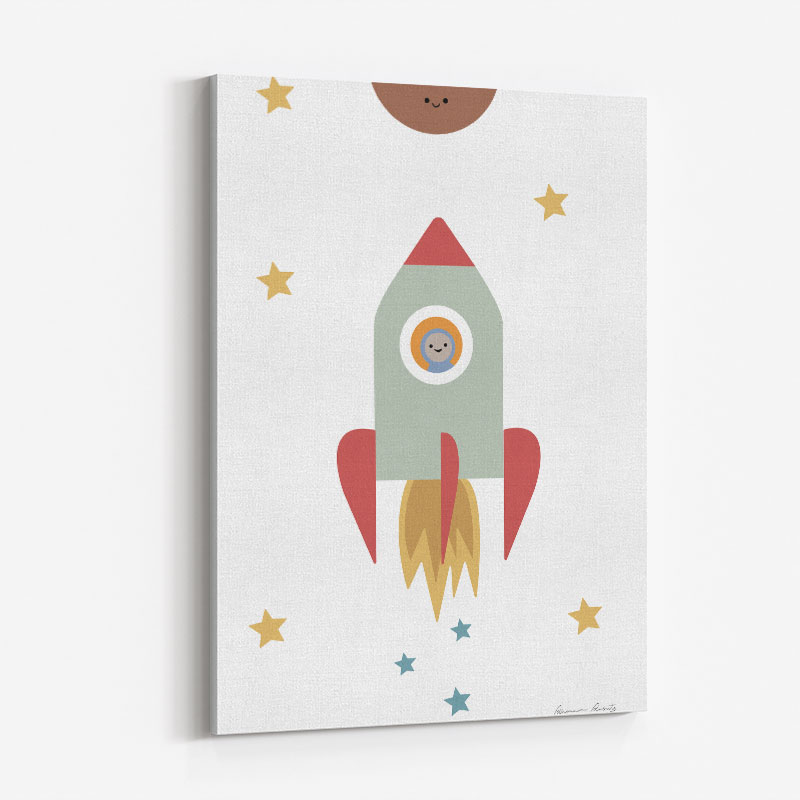 Solar Rocket Art Print Solar Rocket Art Print