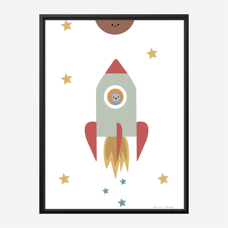 Solar Rocket Art Print