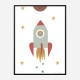 Solar Rocket Art Print Solar Rocket Art Print