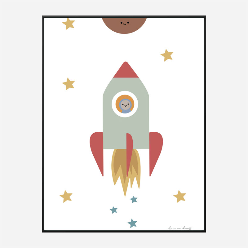 Solar Rocket Art Print Solar Rocket Art Print