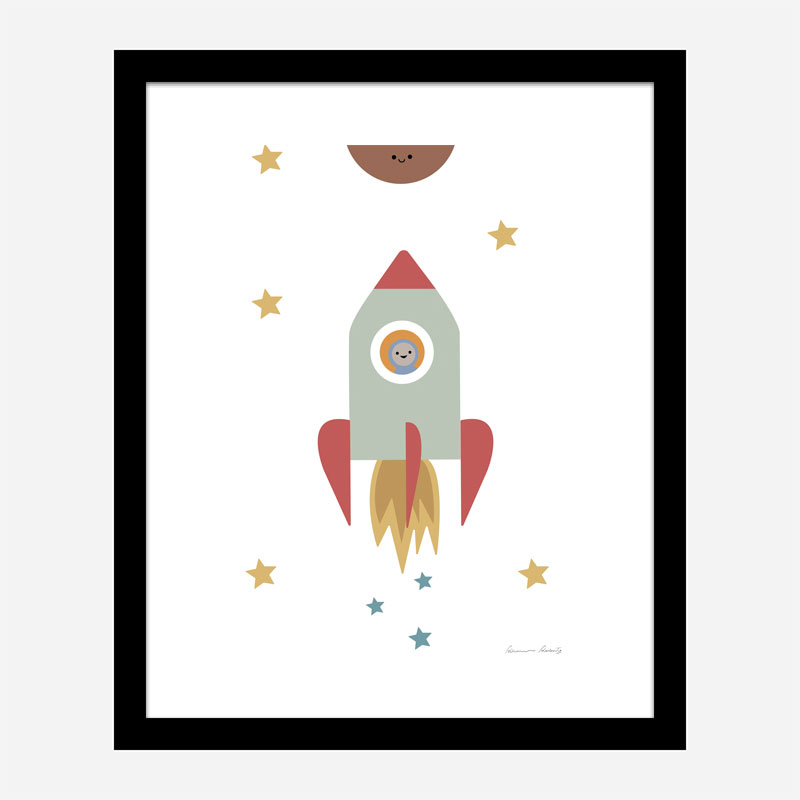 Solar Rocket Art Print Solar Rocket Art Print