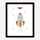 Solar Rocket Art Print Solar Rocket Art Print