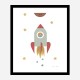 Solar Rocket Art Print Solar Rocket Art Print