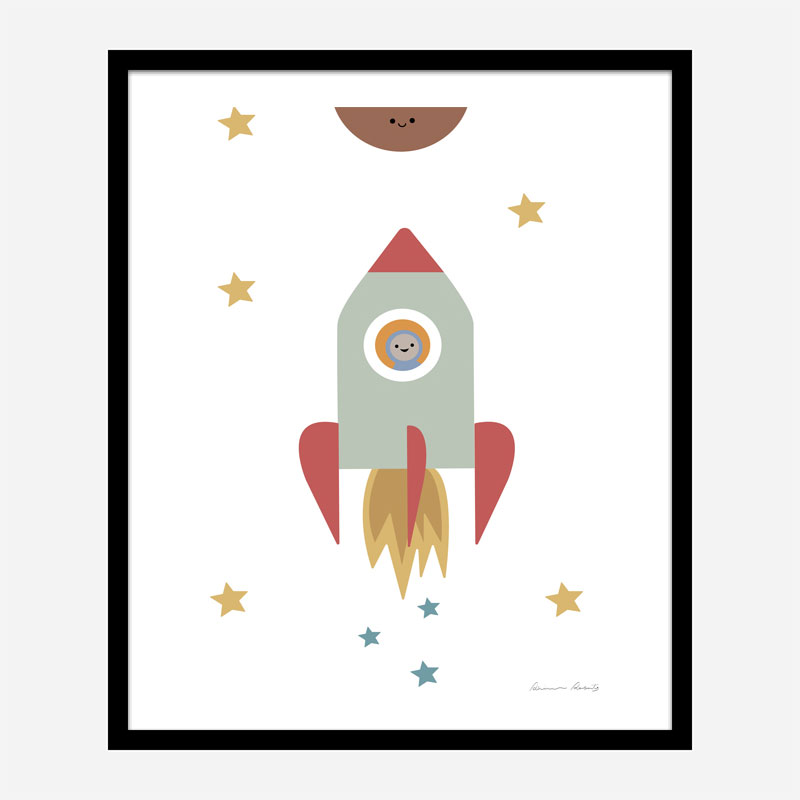 Solar Rocket Art Print