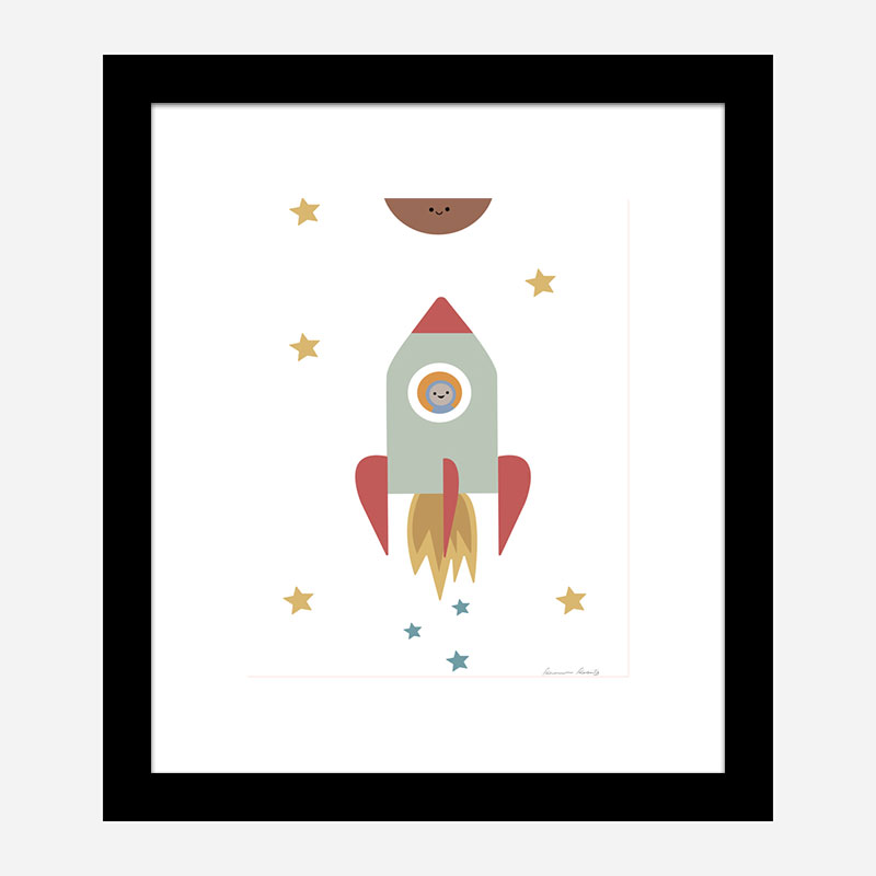 Solar Rocket Art Print Solar Rocket Art Print