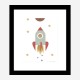 Solar Rocket Art Print Solar Rocket Art Print