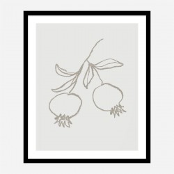 Pomegranate Green Art Print