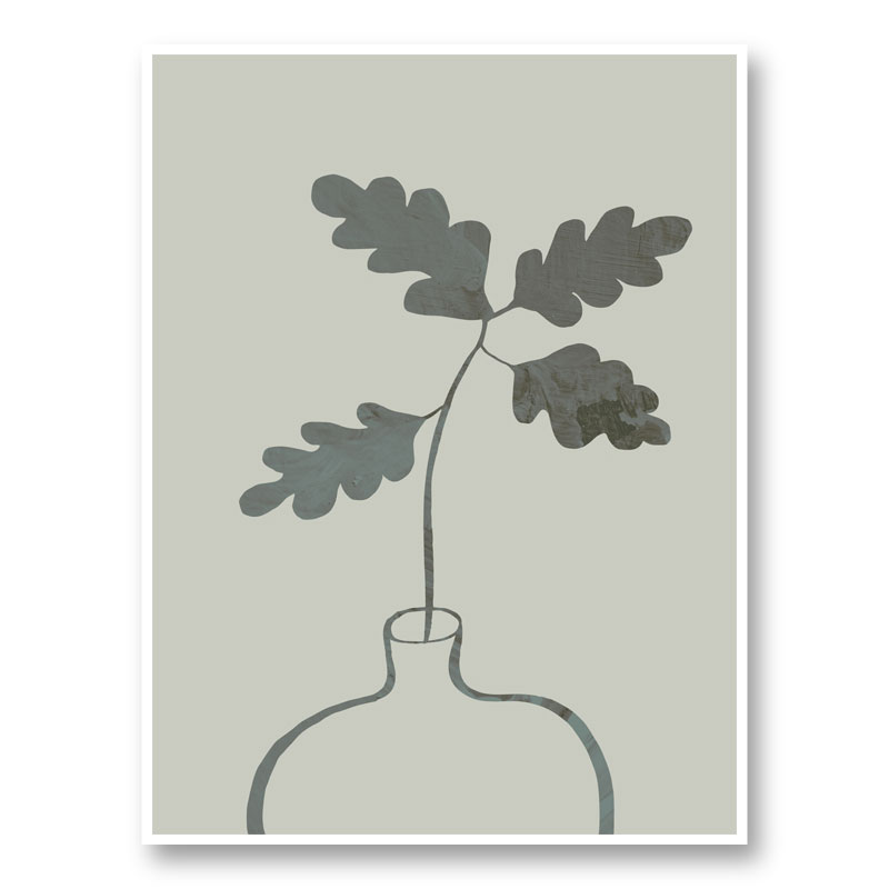 Green Oak Plant Art Print Green Oak Plant Art Print