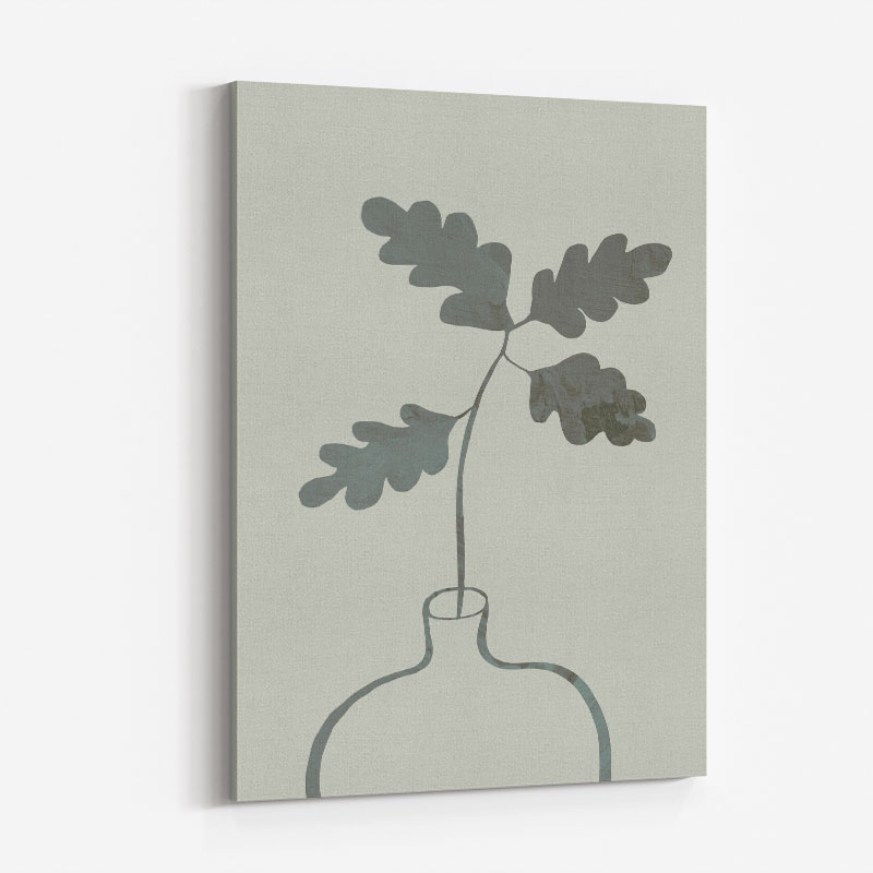 Green Oak Plant Art Print