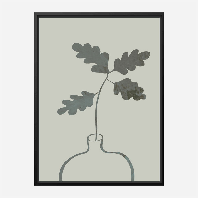 Green Oak Plant Art Print