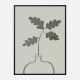 Green Oak Plant Art Print