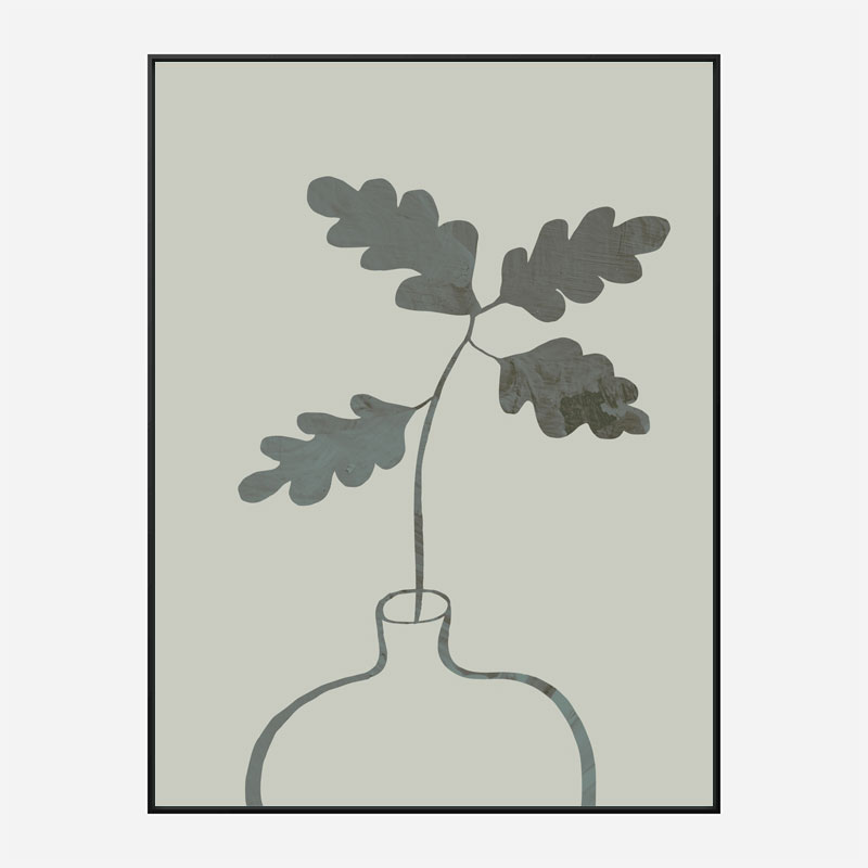 Green Oak Plant Art Print