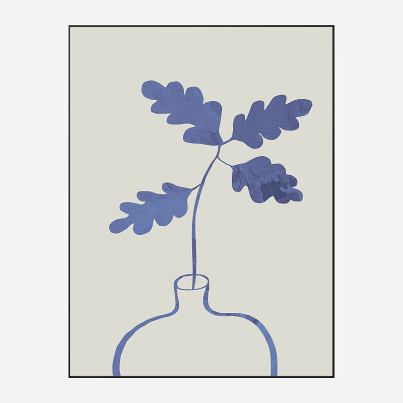 Blue Oak Plant Art Print