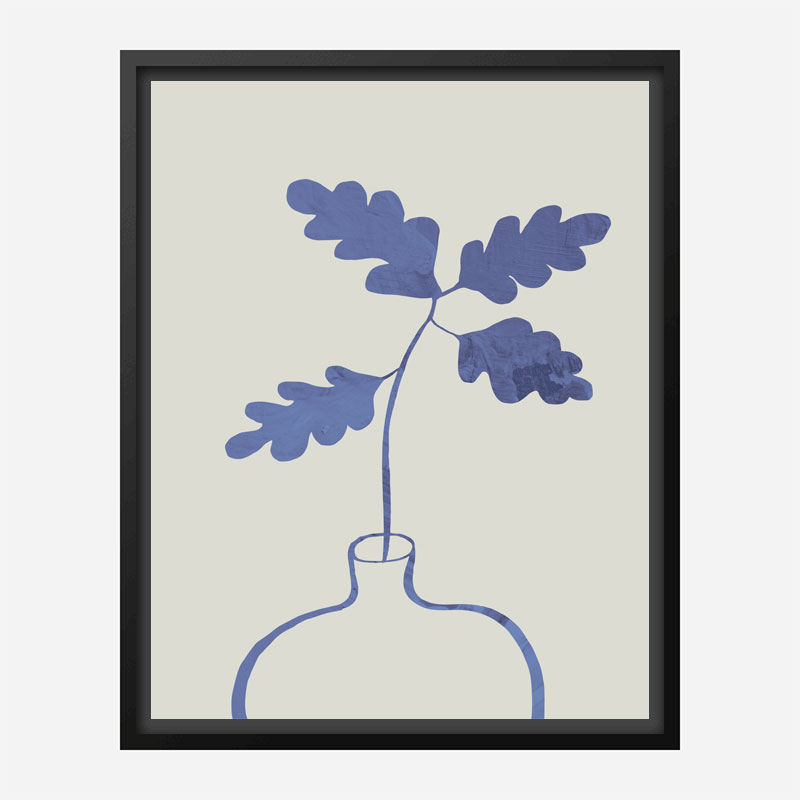 Blue Oak Plant Art Print