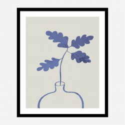 Blue Oak Plant Art Print