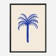 Blue Palm Art Print