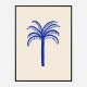 Blue Palm Art Print