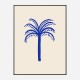 Blue Palm Art Print