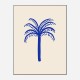 Blue Palm Art Print