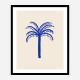 Blue Palm Art Print