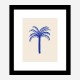 Blue Palm Art Print