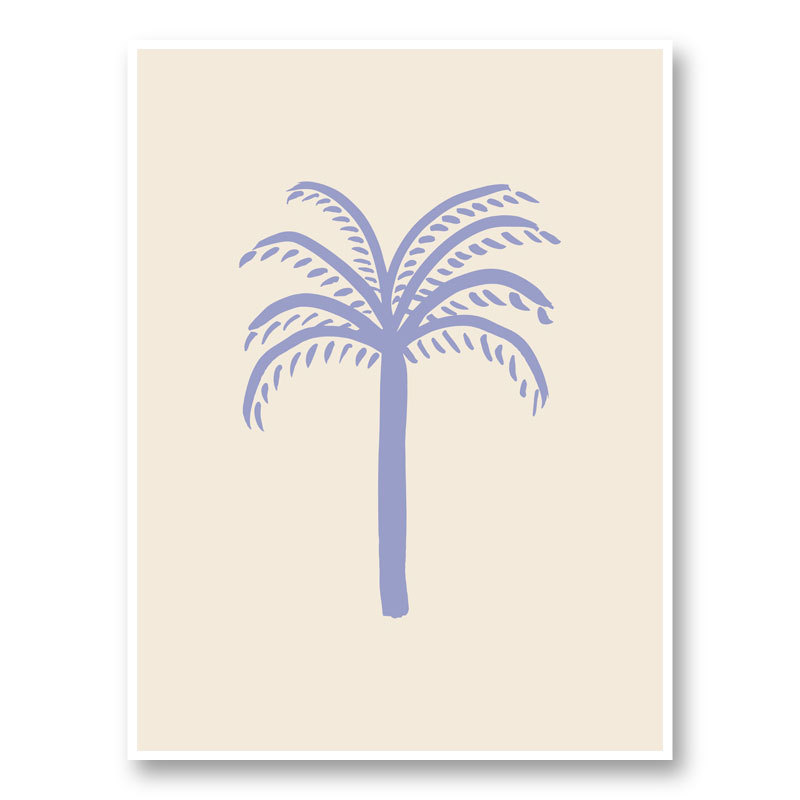 Lilac Palm Art Print