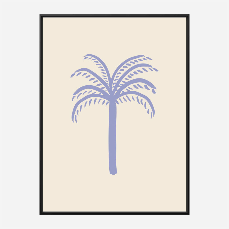Lilac Palm Art Print