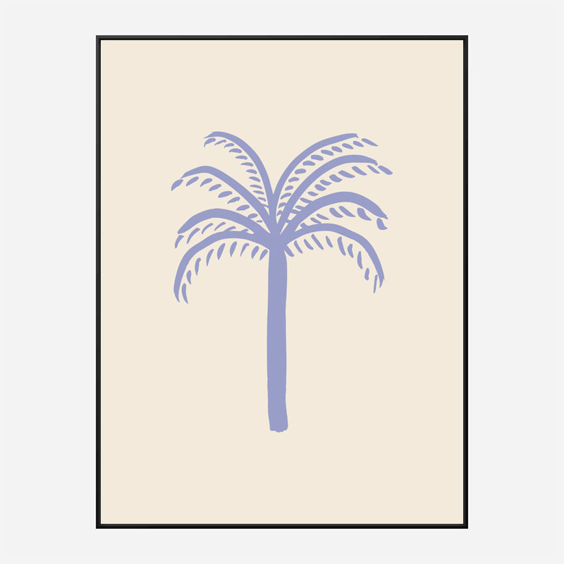 Lilac Palm Art Print