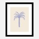 Lilac Palm Art Print