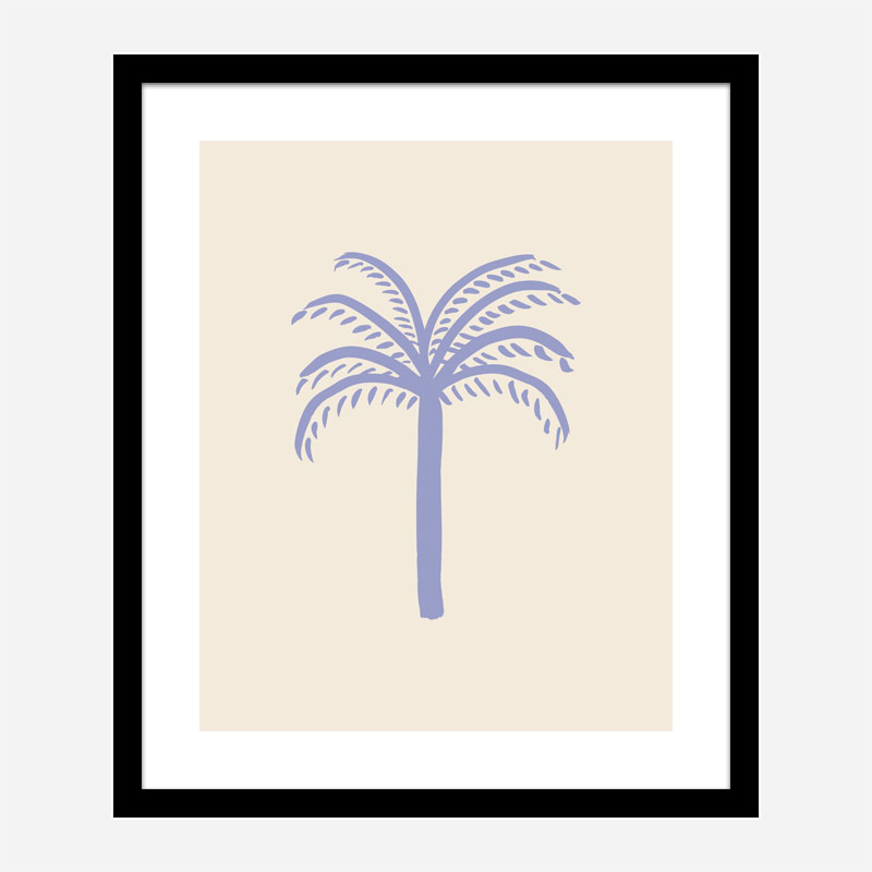 Lilac Palm Art Print