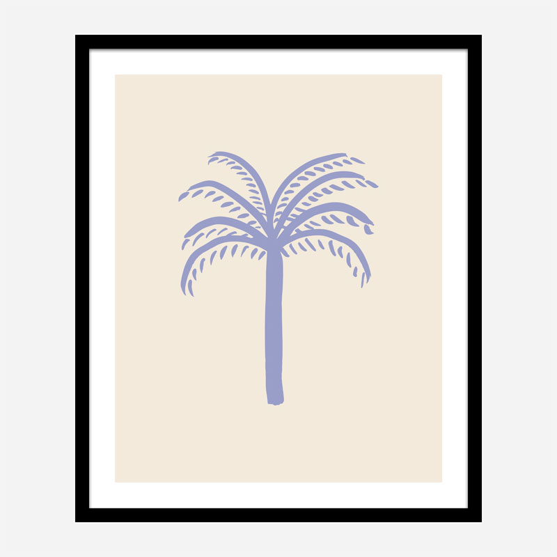 Lilac Palm Art Print