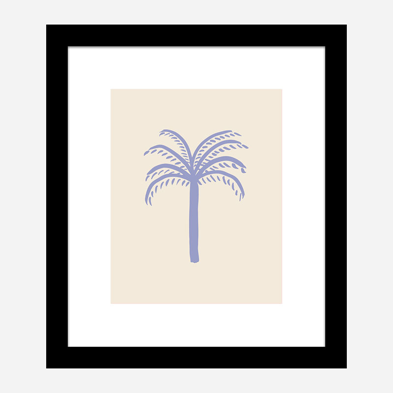 Lilac Palm Art Print