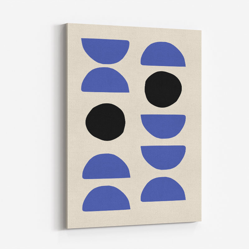 Blue Shapes Art Print