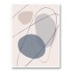 New Shapes Blue No 2 Art Print