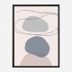 New Shapes Blue No 4 Art Print New Shapes Blue No 4 Art Print