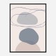 New Shapes Blue No 4 Art Print New Shapes Blue No 4 Art Print