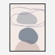 New Shapes Blue No 4 Art Print New Shapes Blue No 4 Art Print