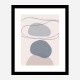 New Shapes Blue No 4 Art Print New Shapes Blue No 4 Art Print