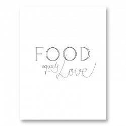 Food is Love Wall Art Print